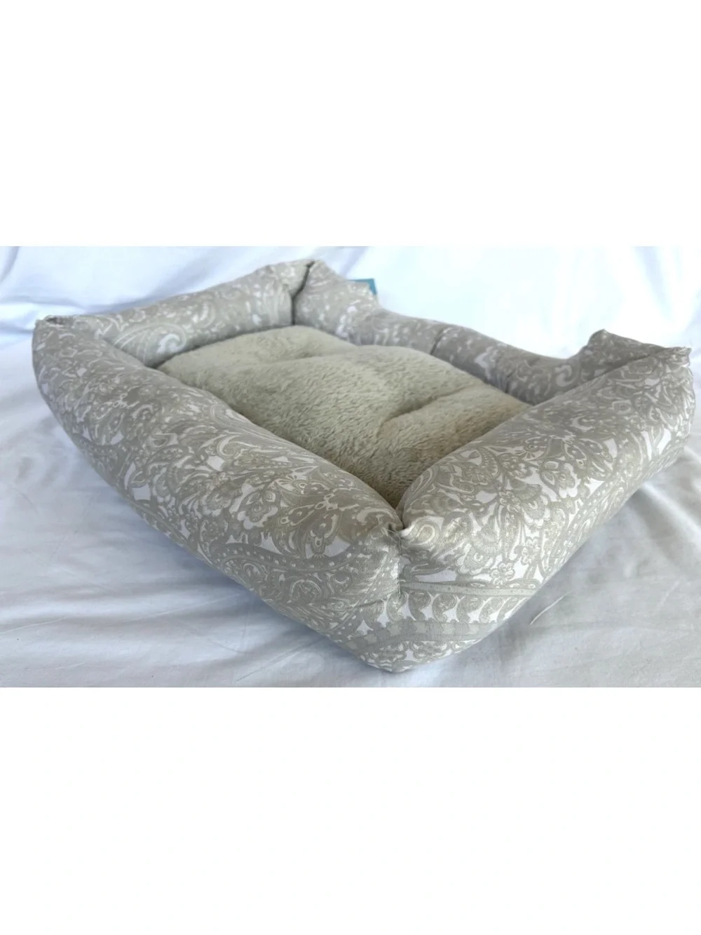 Cozy Cuddler Plush Small Pet Bed